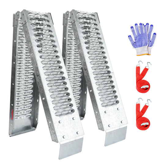 Ruedamann® 67" x 8.7" Steel Loading Ramps Kit for DIY Install 1 Pair