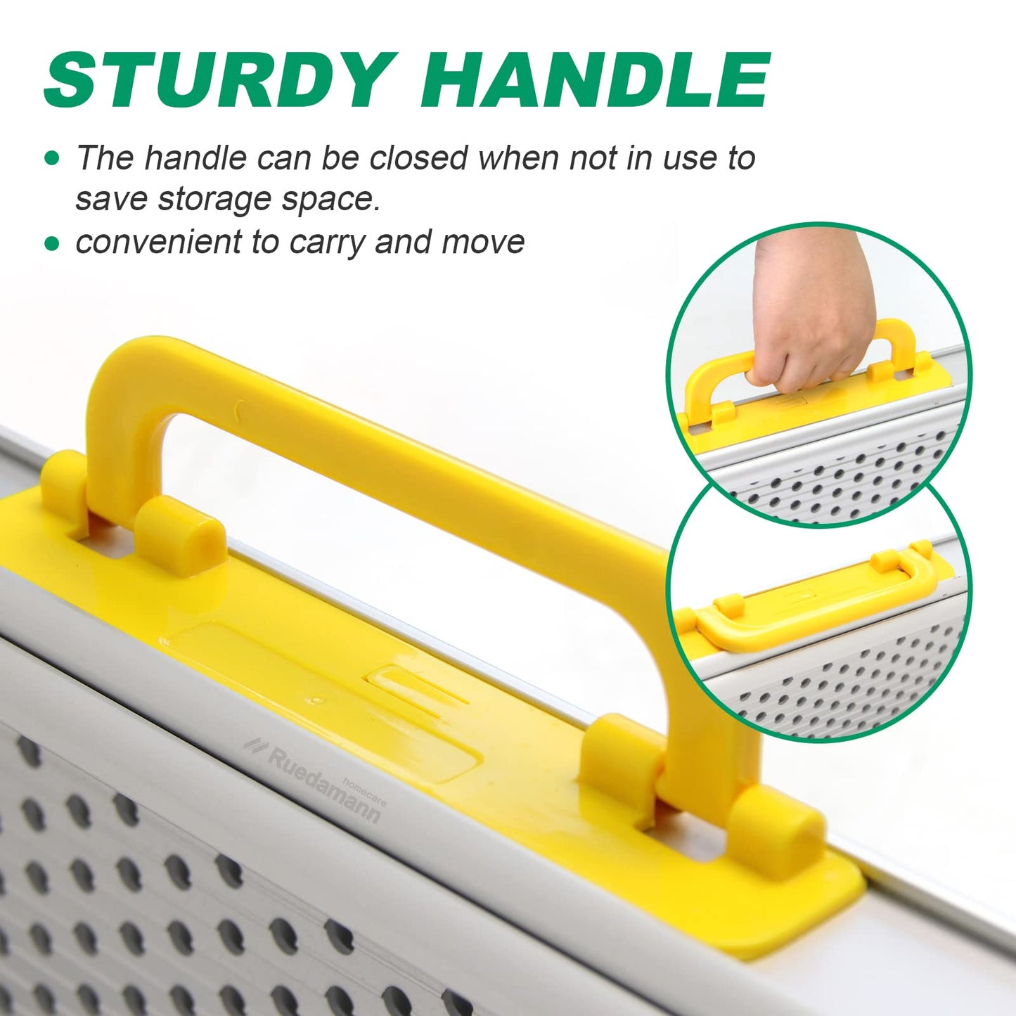 Ruedamann Portable Wheelchair Ramp, 600 lbs Per Pair Capacity, Adjustable Aluminum Ramps for Wheelchairs, 8" Width Wheelchair Ramps for Home Steps, Doorways, Curbs