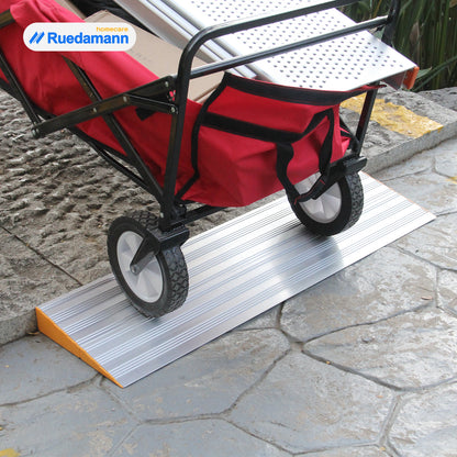 Ruedamann® Threshold Ramp Lightweight Aluminum Non Slip Mobility Assistance Ramp