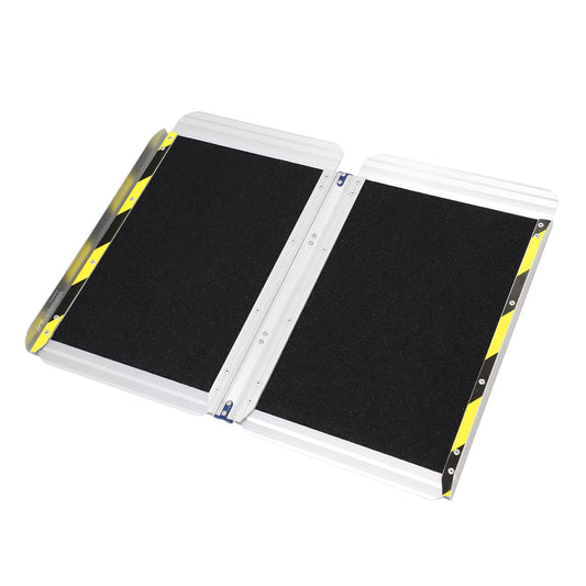 Ruedamann Portable Wheelchair Ramp, 30 1/4 inches Wider Folding Ramps for Home Steps, Non-Slip Aluminum Wheelchair Ramps for Doorways, Strollers, Stairs, Scooters, Car, Curbs