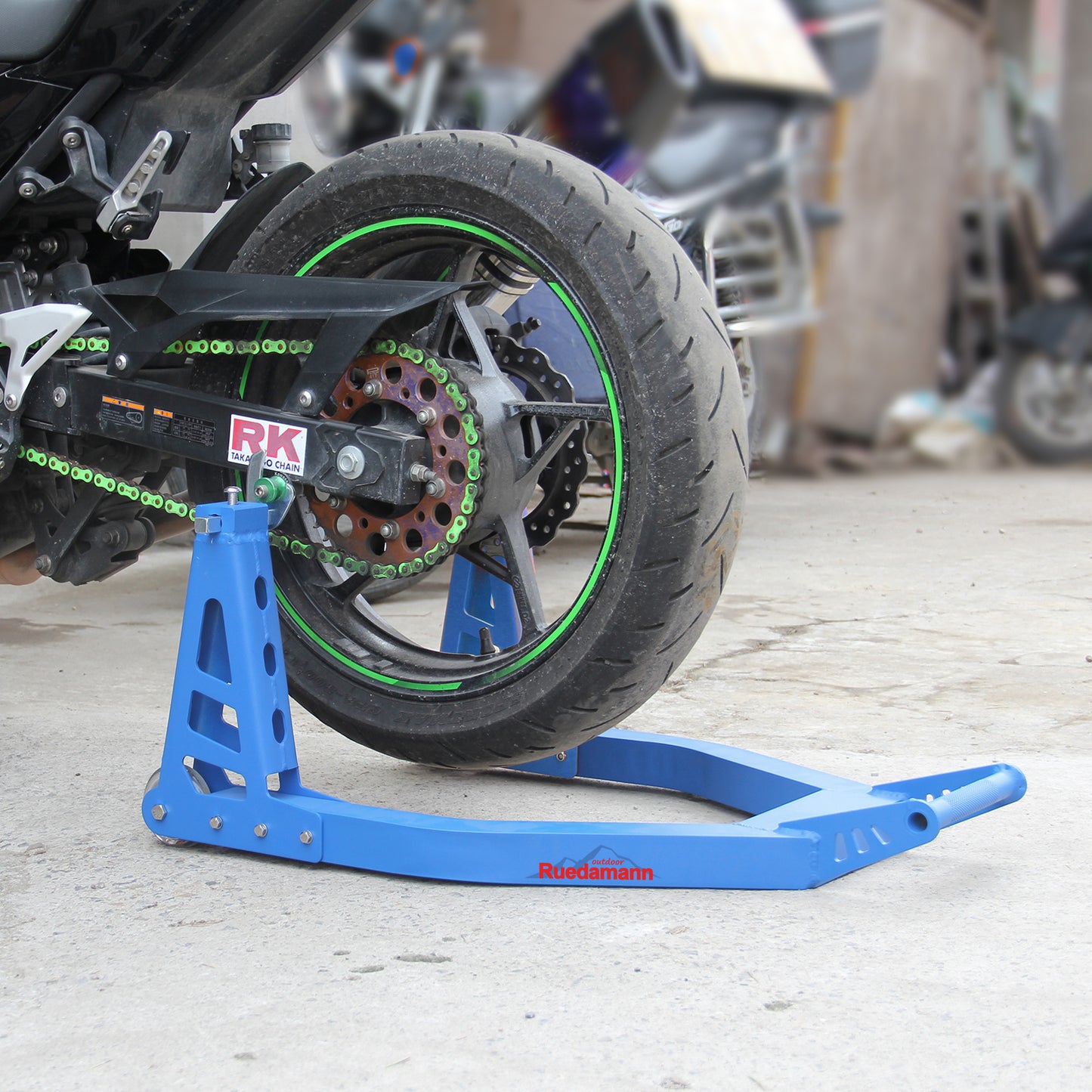 Ruedamann® Motorcycle Stand Adjustable 10.6"-15"W Motorcycle Rear Lift