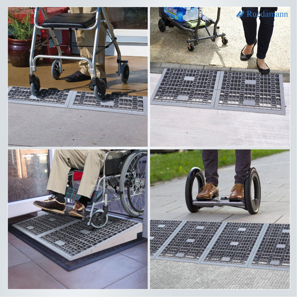 External Plastic Ramp Plastic Threshold Ramp – Ruedamann Ramp