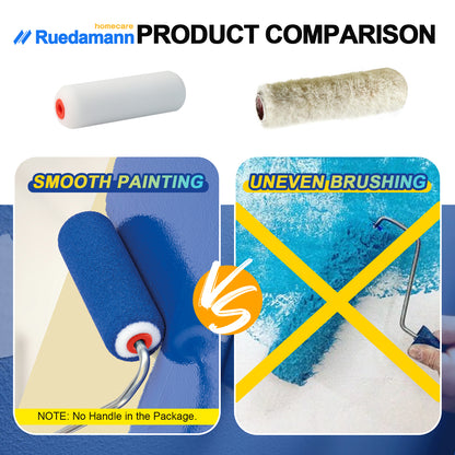 Ruedamann® Sponge Paint Roller Covers Foam Paint Roller High Density Roller Refills Painting
