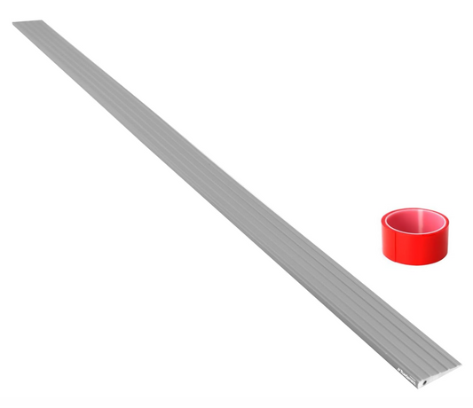 Ruedamann Ramp for Doorways, 1700 lbs Load Capacity, Odor-Free & Cuttable Door Threshold Ramp for Wheelchair, Scooter, Stroller, Curb, and Tile，gray