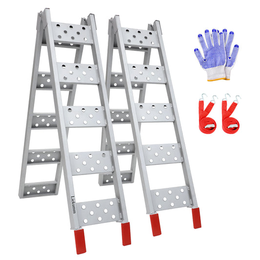 Ruedamann 83"L Folding Loading Ramp,Portable,960 lbs/PR,2 Pcs
