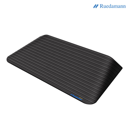 Ruedamann Threshold Ramp, Durable Solid Rubber with 2200lbs Load Capacity, Non-Skid and Anti-Slip Surface, Wheelchair Ramp for Doorways and Bathroom