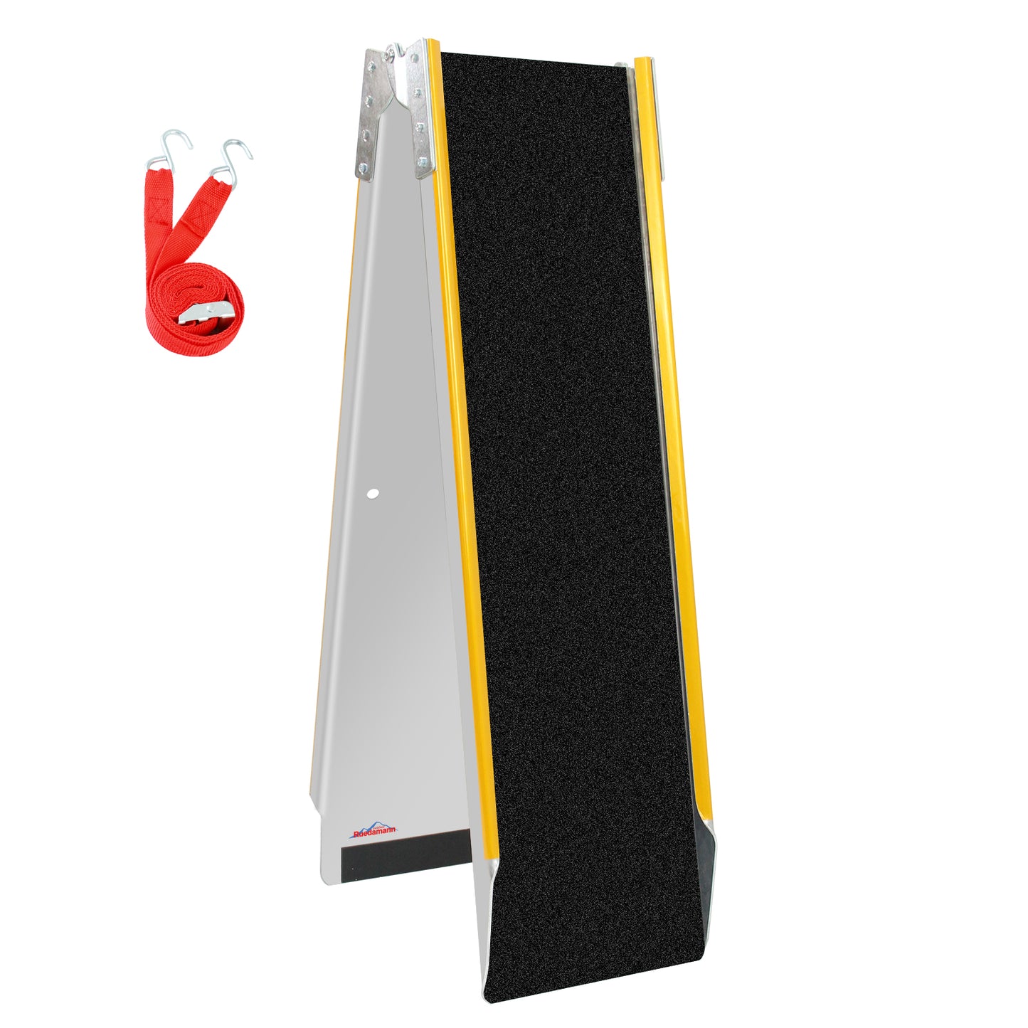 Ruedamann 71"L Aluminum Loading Ramp, Folding, Usable Width 8.5",600lbs, 1PC