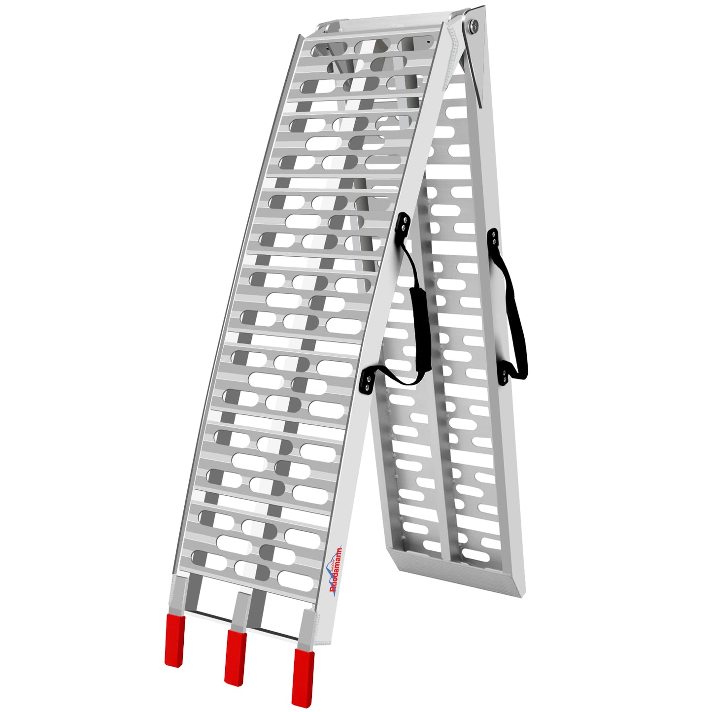 Ruedamann 7.5FT Aluminum Loading Ramps, Foldable Motorcycle Ramp, 750 Lbs Capacity, 11" Wide Lightweight Ramp for Scooters, Dirt Bikes, E-Bikes, 1PC（Almost Perfect）