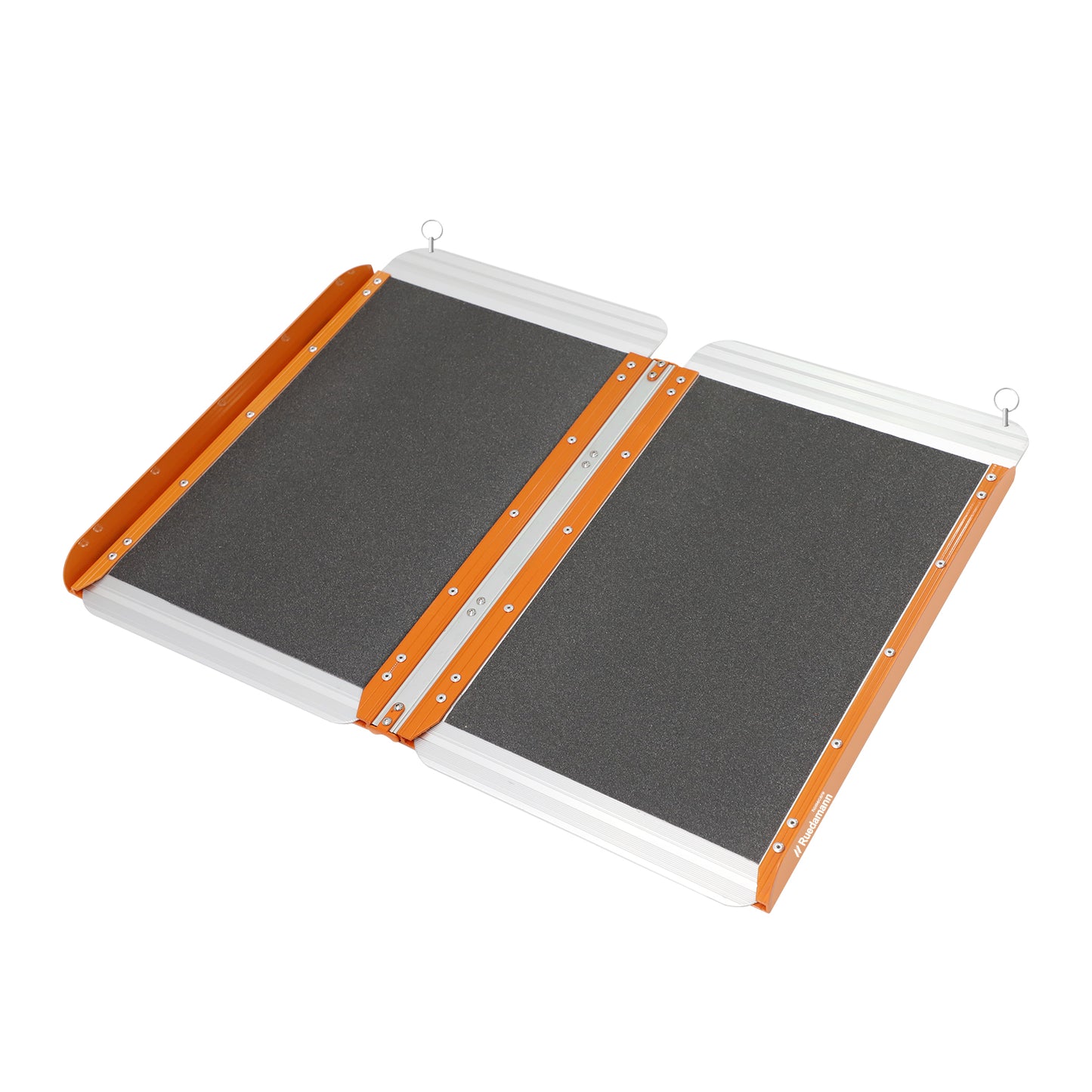 Ruedamann 30.1"W Folding Wheelchair Ramp, Non-Slip,Aluminum,Portable, 600 lbs