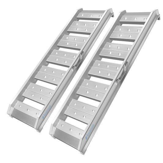 Ruedamann Heavy-Duty Aluminum Truck&Trailer Loading Ramp,Over 1000lbs/PC,2 Pcs
