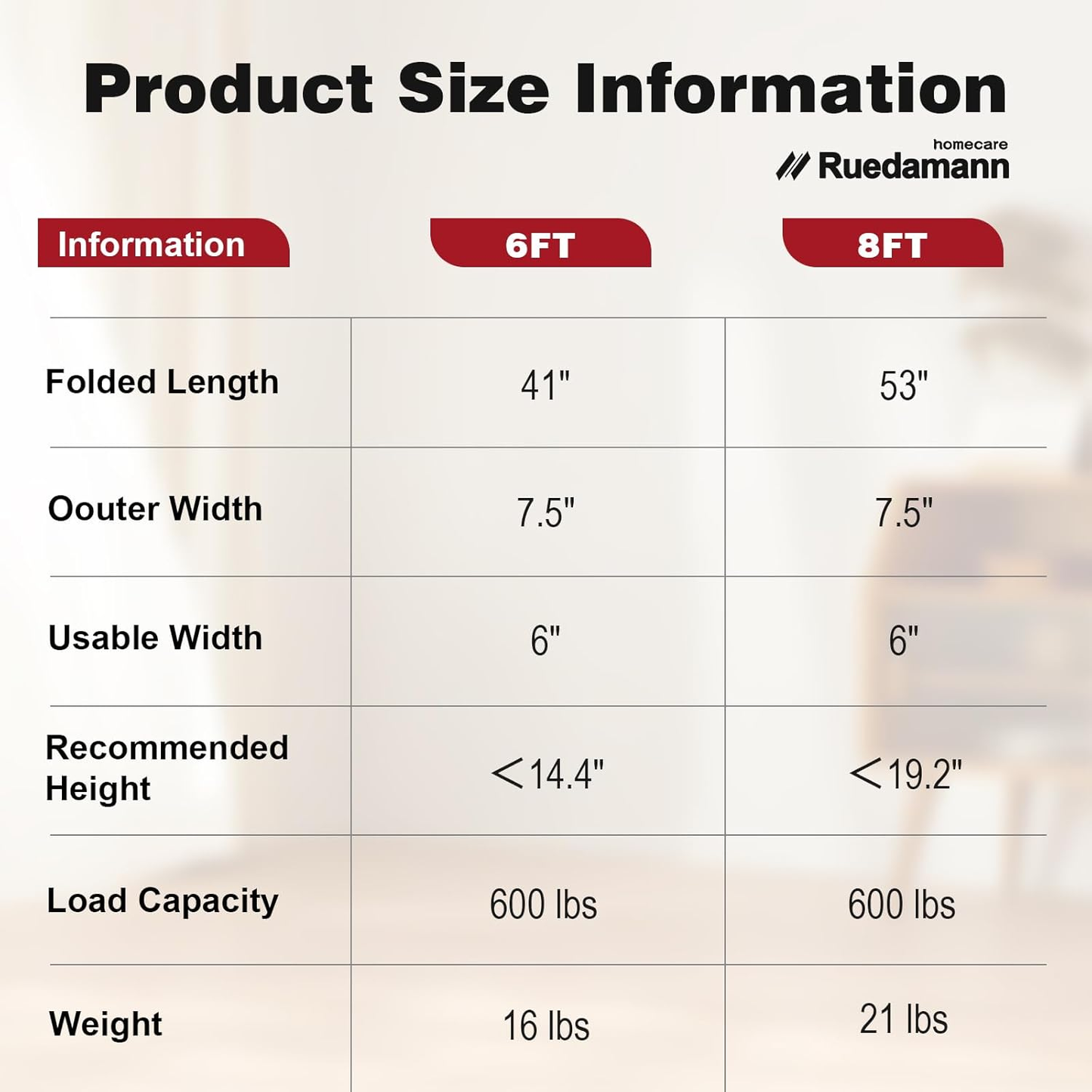 Ruedamann Wheelchair Ramp 6FT Telescoping Wheelchair Ramps for Home Steps Portable Non-Skid Ramps for Wheelchairs for Home Adjustable Aluminum Wheelchair Ramp Storage Bag (2 Pcs)