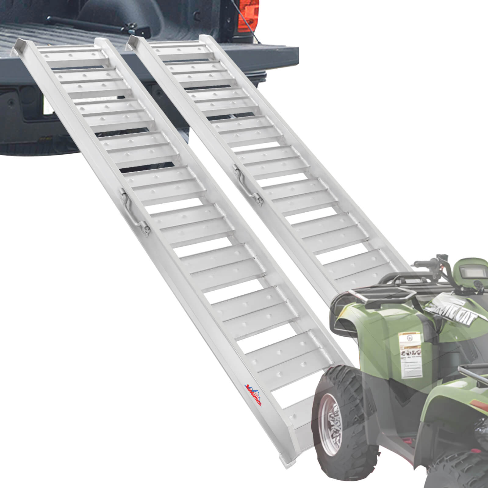 Ruedamann 4Ft Aluminum Loading Ramp 3520 Lbs Capacity Hook End Car Ram ...