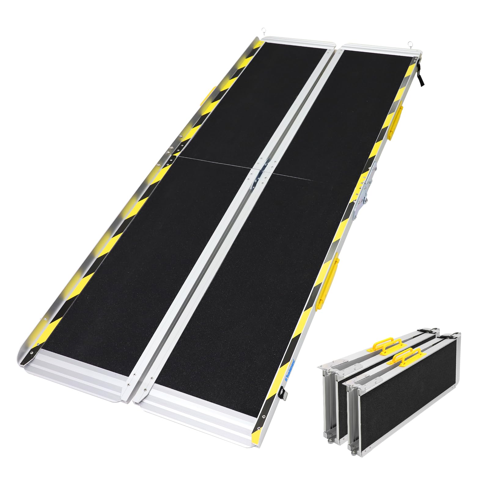 6FT Folding Wheelchair Ramp 600lbs - Aluminum Non-Slip Portable ...