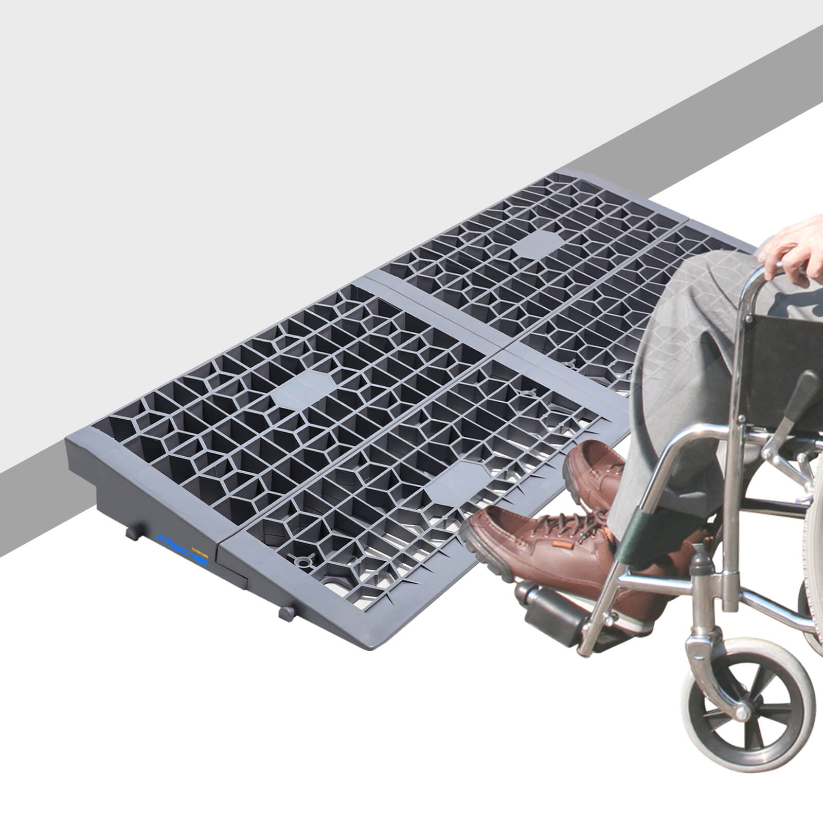 Ruedamann Modular Threshold Ramps Plastic Wheelchair Ramps 3000LBS Cap ...