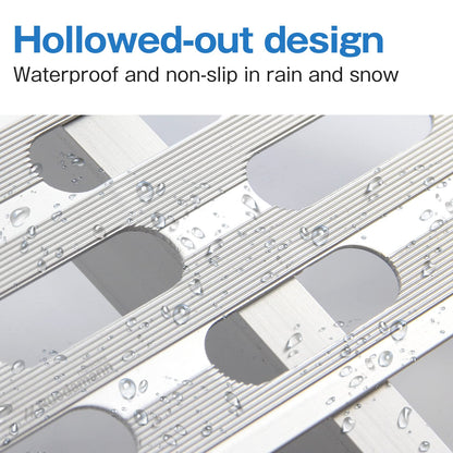 Ruedamann 7.5FT Aluminum Loading Ramps, Foldable Motorcycle Ramp, 750 Lbs Capacity, 11" Wide Lightweight Ramp for Scooters, Dirt Bikes, E-Bikes, 1PC（Almost Perfect）