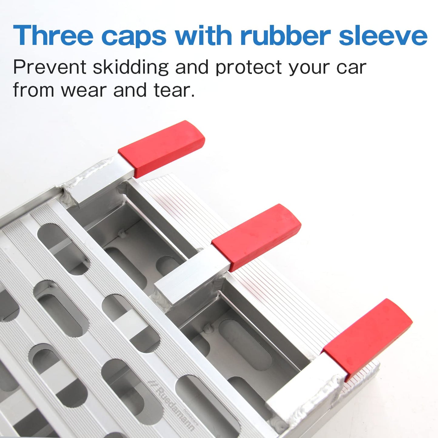 Ruedamann 7.5FT Aluminum Loading Ramps, Foldable Motorcycle Ramp, 750 Lbs Capacity, 11" Wide Lightweight Ramp for Scooters, Dirt Bikes, E-Bikes, 1PC（Almost Perfect）