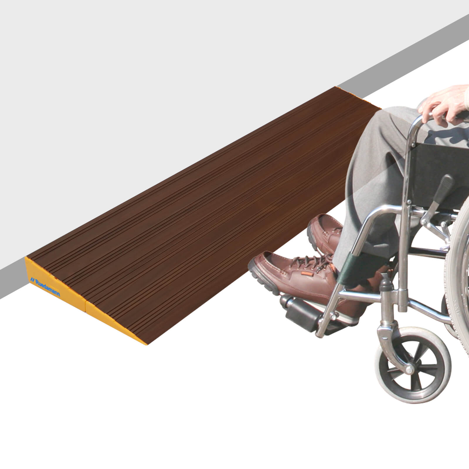 Ruedamann® Splicable Threshold Ramp Aluminum Non-Slip Mobility Entry R ...