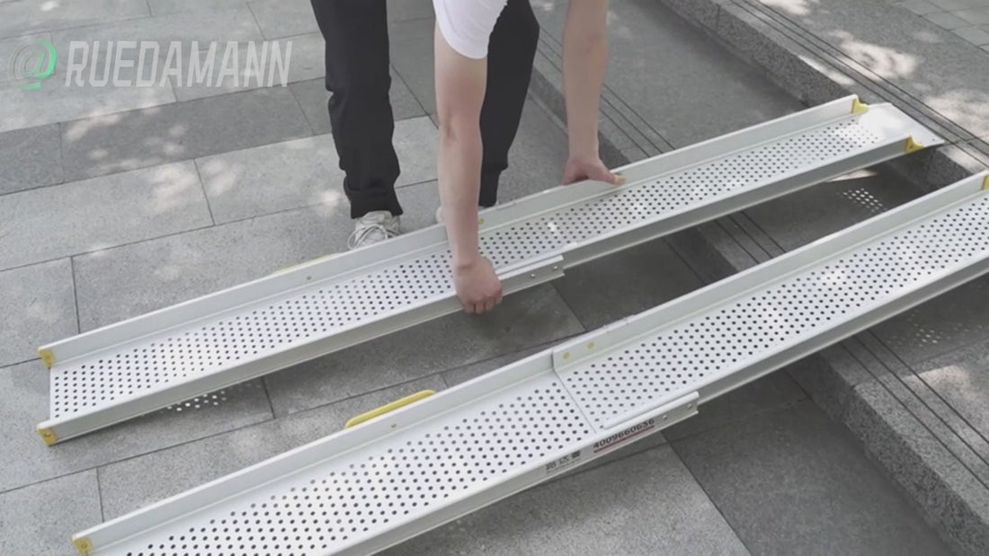 WHAT ARE THE PINS ON A WHEELCHAIR RAMP USED FOR