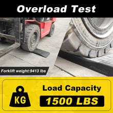 Load image into Gallery viewer, Ruedamann Threshold Ramp, Durable Solid Rubber with 2200lbs Load Capacity, Non-Skid and Anti-Slip Surface, Wheelchair Ramp for Doorways and Bathroom (1/1.5/2 Inch Rise)
