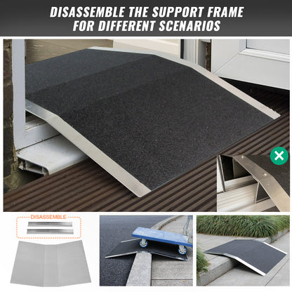 Ruedamann®  Bridge Threshold Ramp with Supporting Frame Non-Slip